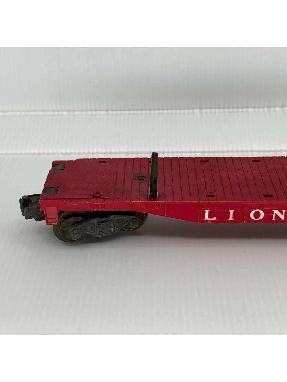 Vintage Lionel 6414 Red Auto Loader Flatcar O Gauge Train Car For Repair